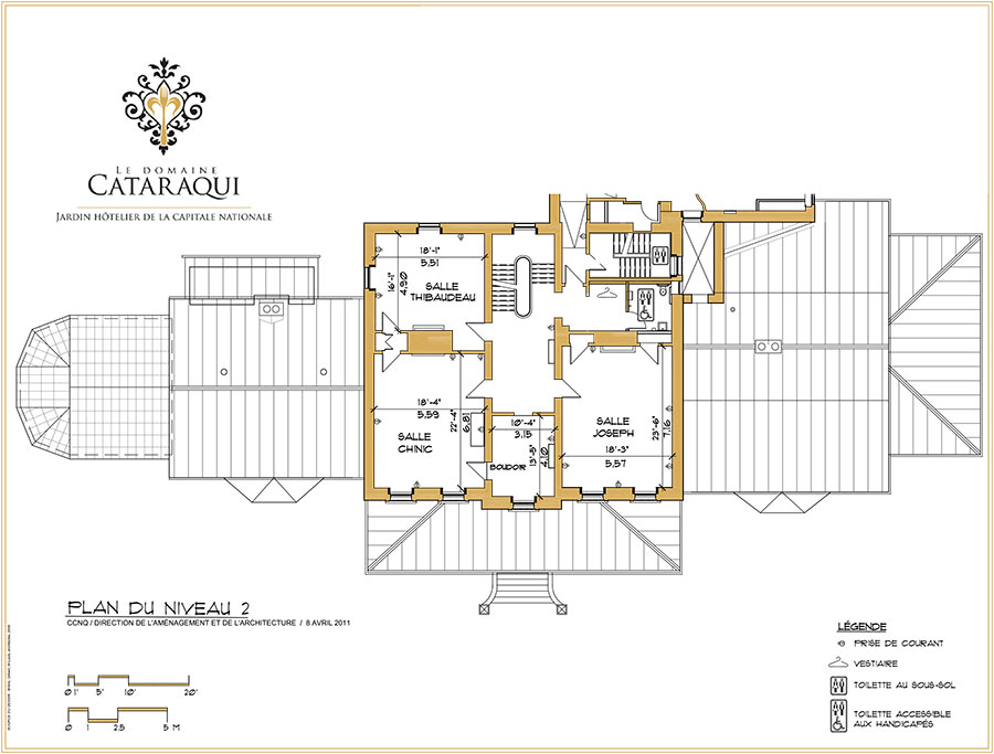 Le domaine Cataraqui situé dans la ville de québec, La villa 2ème étage salle à louer